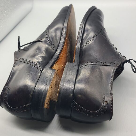 Alden 996 Oxford Mens Shoes Black Leather  brogue lace-up Made USA sz 9.5 B main image 5
